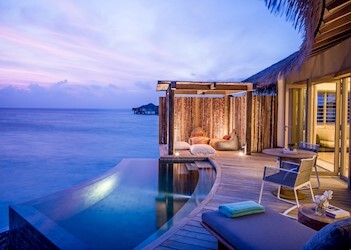 Sunset Over Water Pool Villa