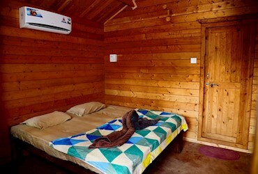 Wooden Cottage Air Condition (with Mattress/without Mattress)