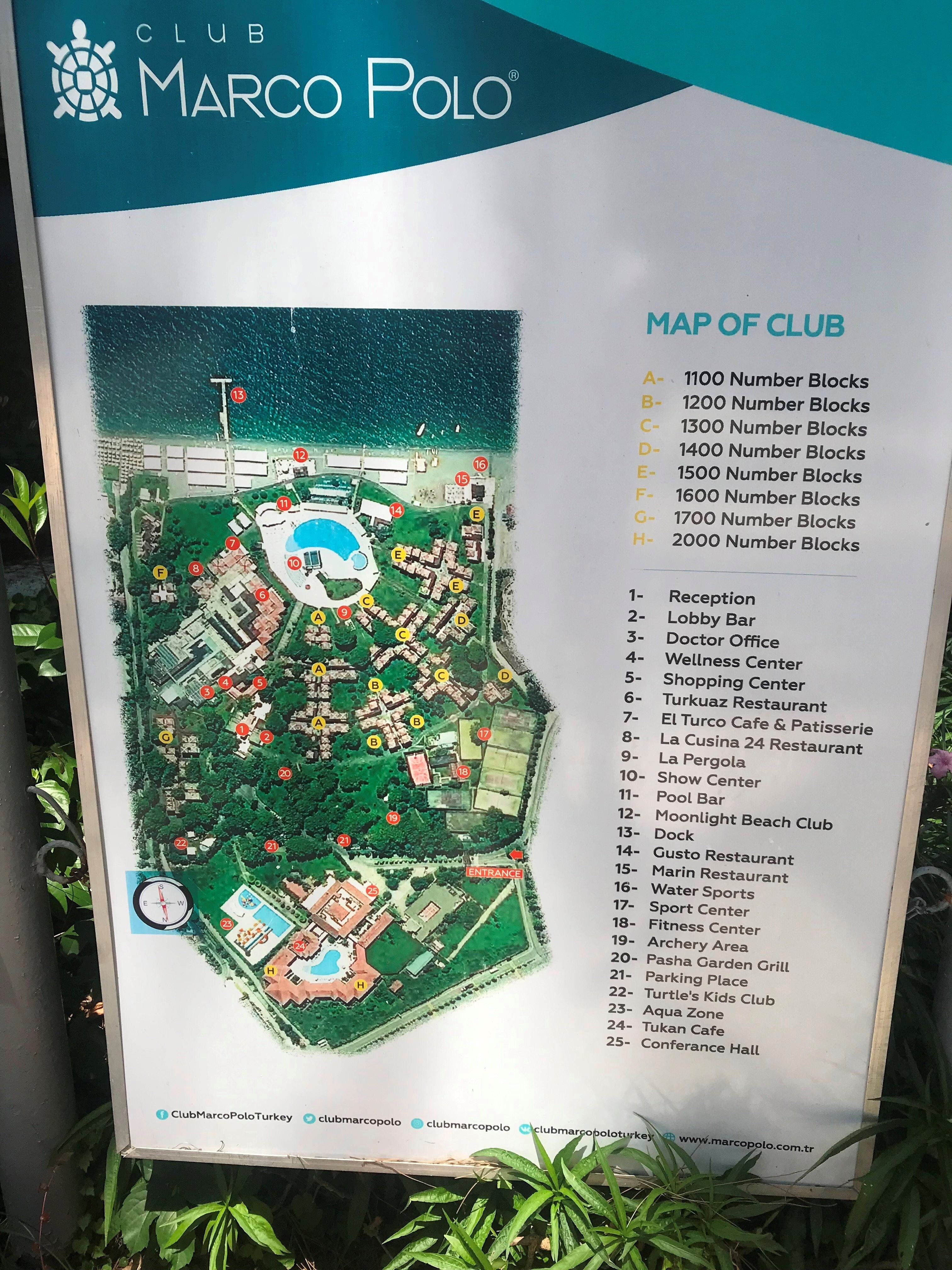 Club marco polo карта отеля